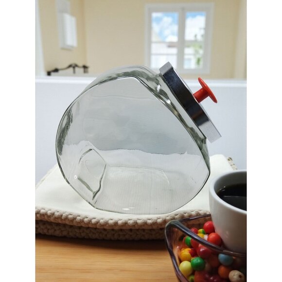 vintage home/general store/country store/slanted candies/cookies jar - Picture 1 of 7